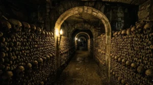 the Paris Catacombs