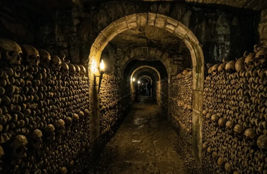 the Paris Catacombs