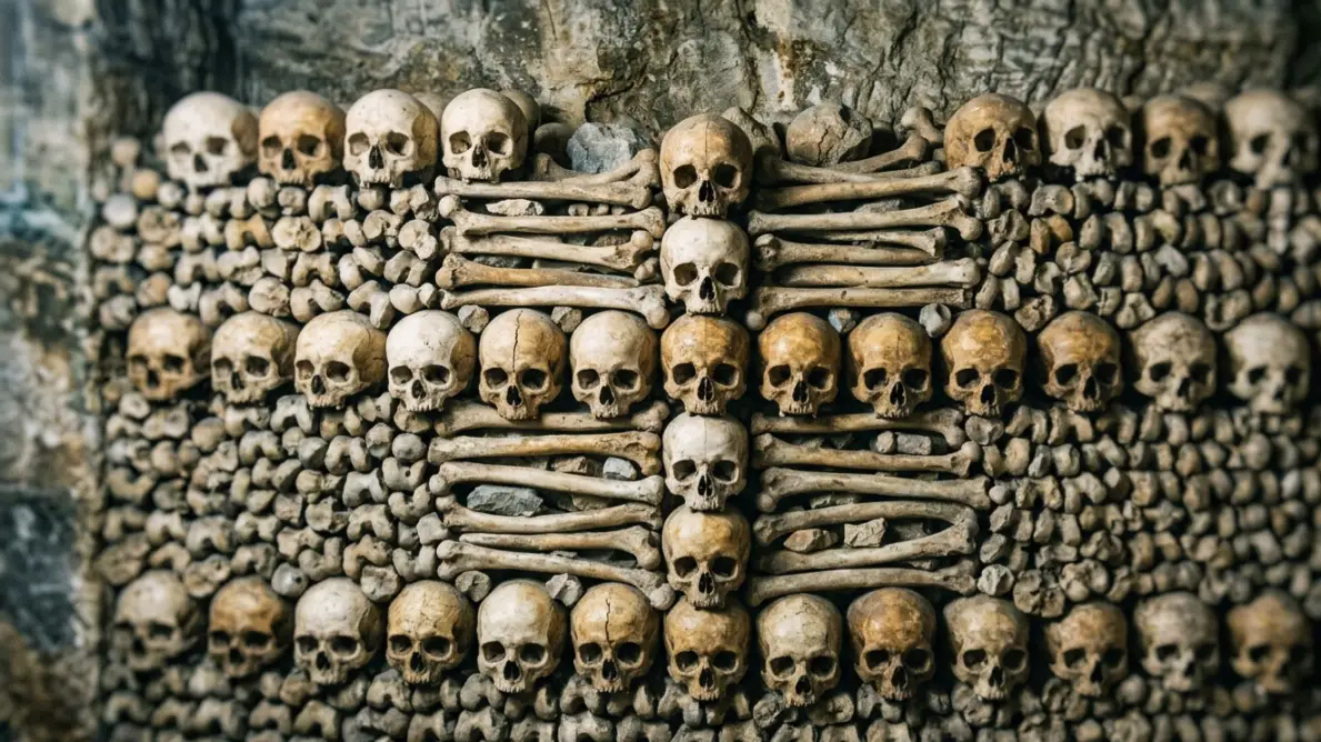 the Paris Catacombs