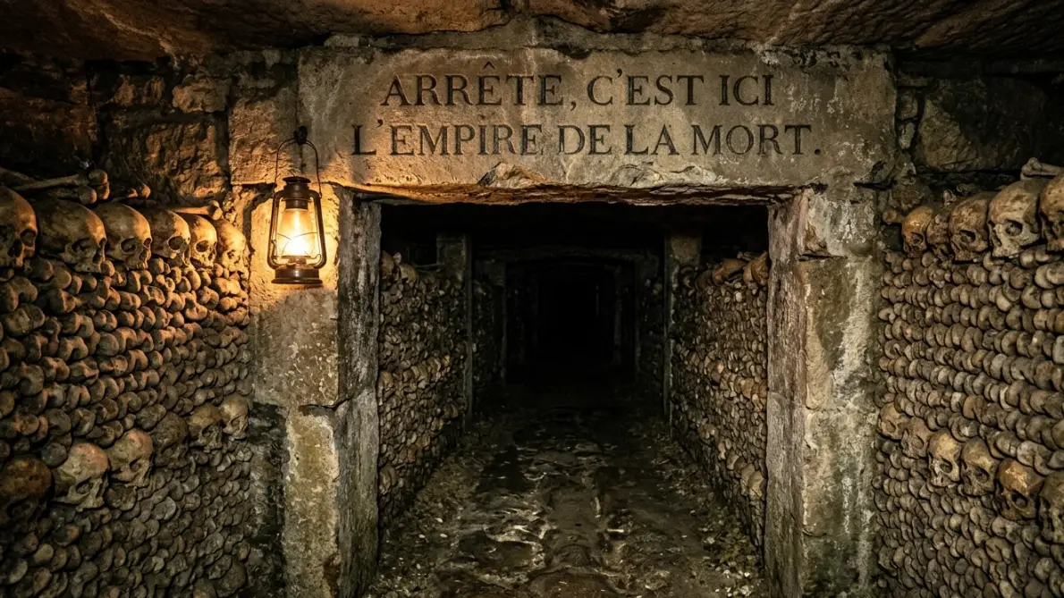 the Paris Catacombs